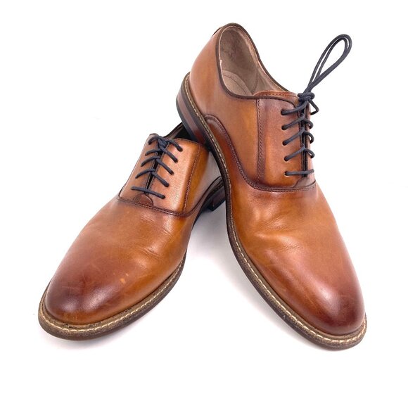 Aston Grey Collection Other - Aston Grey Collection Oxford Dress Men’s Tan/Brown Leather Shoes Size 9